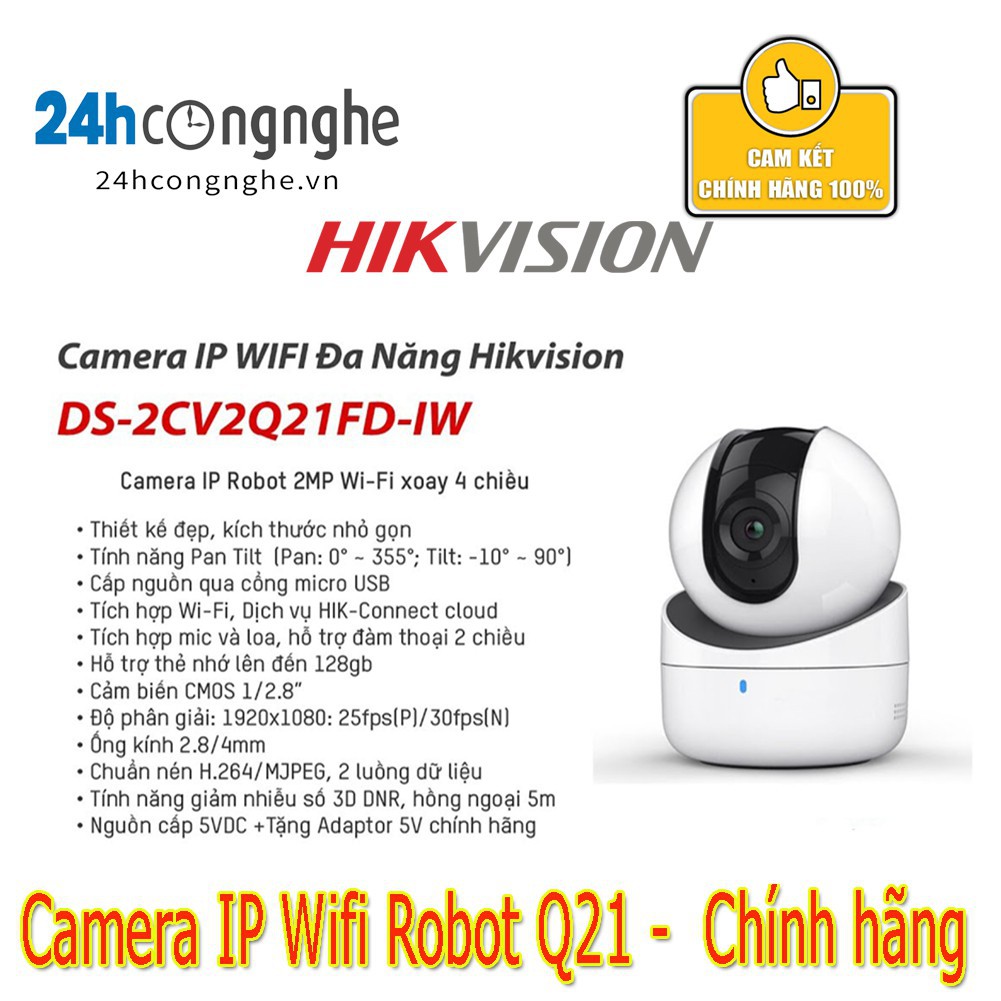 Camera IP Hikvison Robot Q21 (2.0MP, wifi, quay quét)