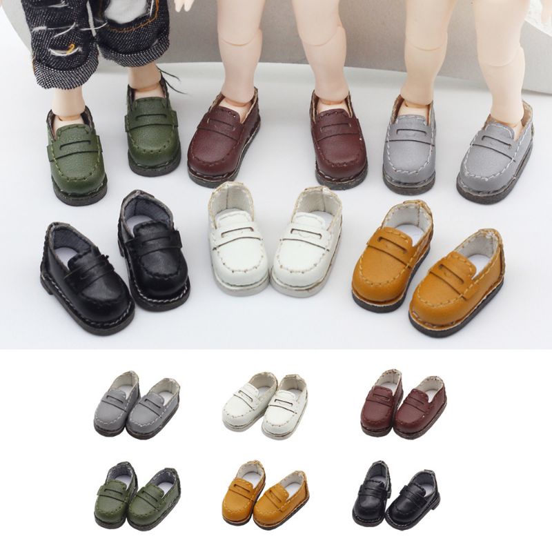 Giày da cho ob11, ymy, dff, BJD 1/12