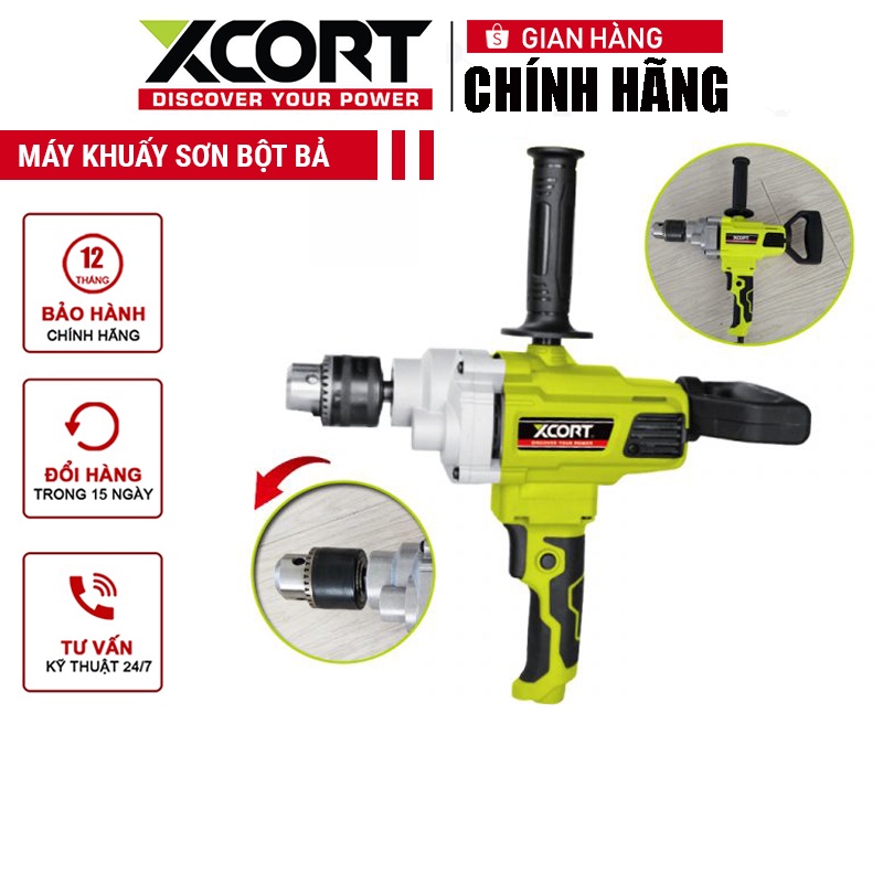 Máy khuấy sơn cầm tay dùng điện XCORT Model XJZ04-16A Kèm chức năng khoan