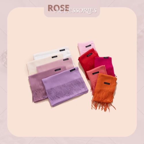 Khăn quàng cổ len Cashmere thời trang mềm mịn Rose.Accessories mã KL01