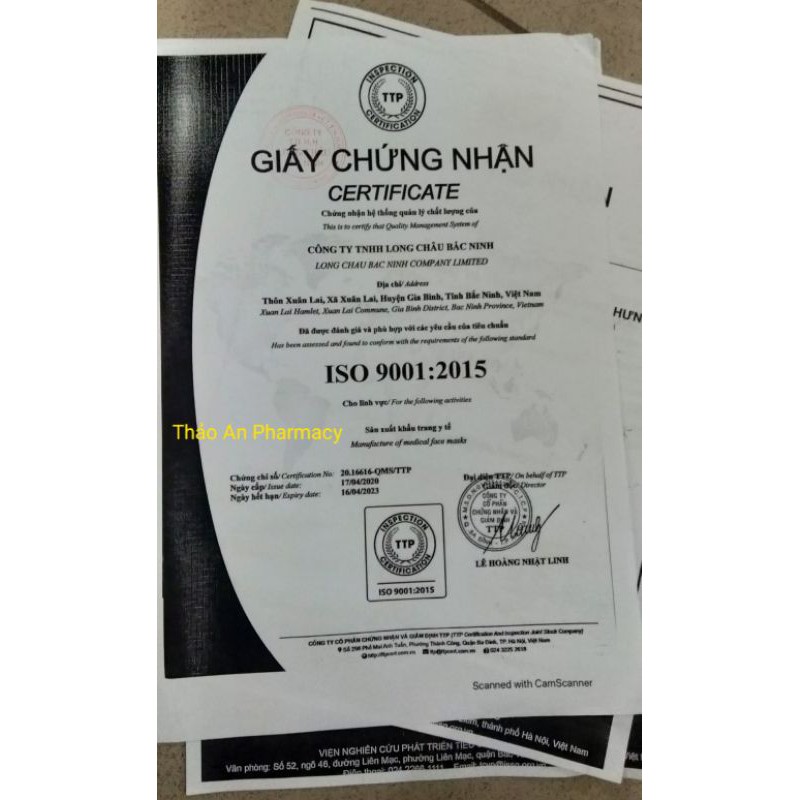 Khẩu Trang Y Tế Long Hưng 4 lớp - Hộp 50c