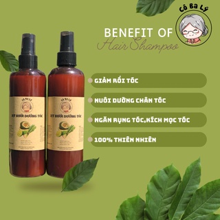 Xịt tóc bưởi, xịt dưỡng bưởi, tinh dầu bưởi, kích mọc tóc, giảm gãy rụng 250ml