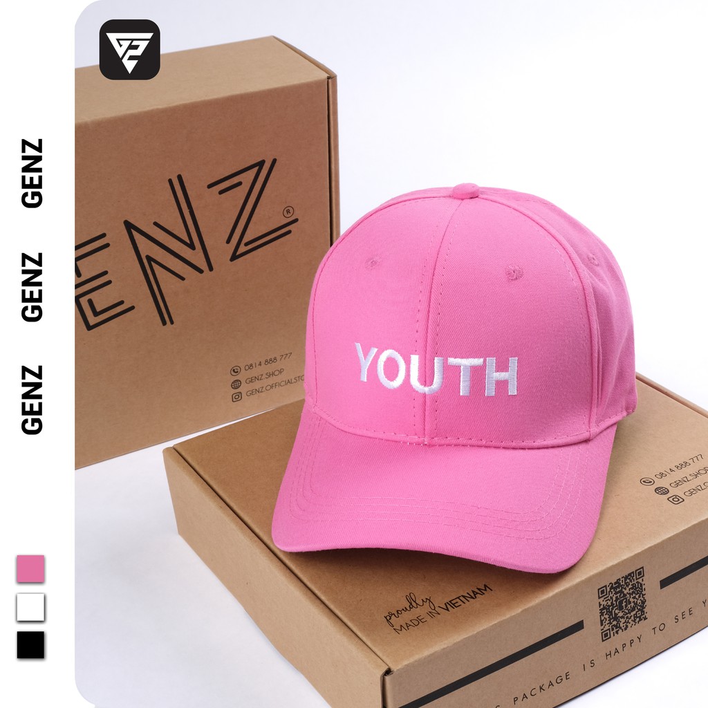 Mũ lưỡi trai nón kết GENZ thêu chữ ulzzang unisex thích hợp cả nam nữ cá tính