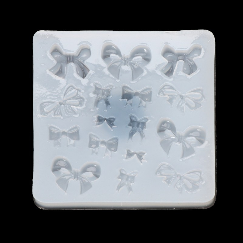 Khuôn Silicon Làm Trang Sức DIY Từ Epoxy Resin Hình Nơ / Ngôi Sao / Mặt Trăng Xinh Xắn