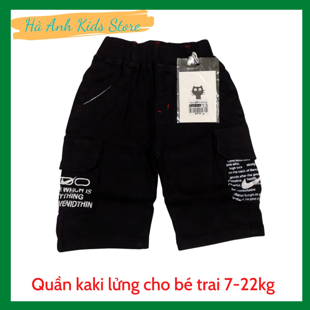 Quần sort kaki túi hop cho bé trai 6-18kg