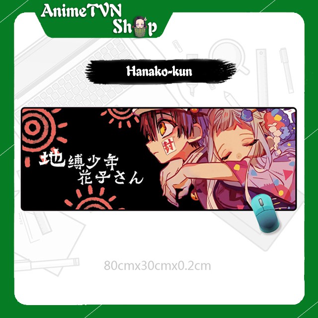 Miếng lót chuột khổng lồ hình anime/Manga Jibaku Shounen Hanako - hàng cao cấp bằng cao su thiên nhiên (80 x 30 x 0.2)