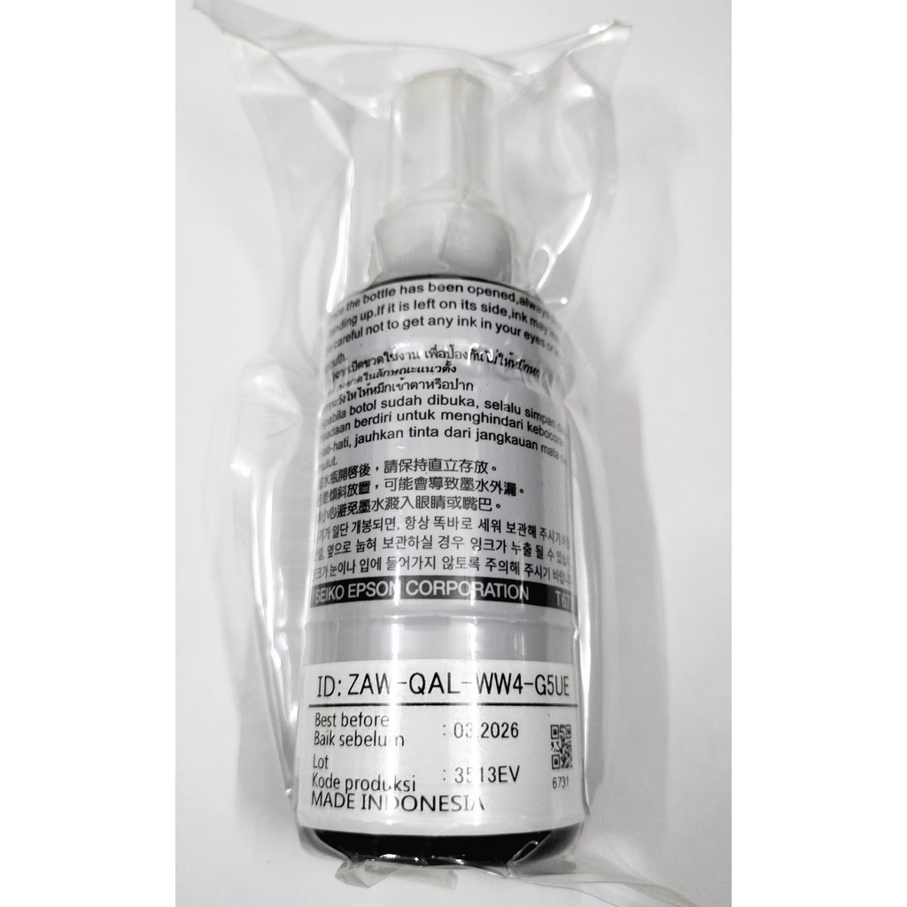 Mực in màu đen 673 cho máy in Epson L800/ L805/ L810/ L850/L1800