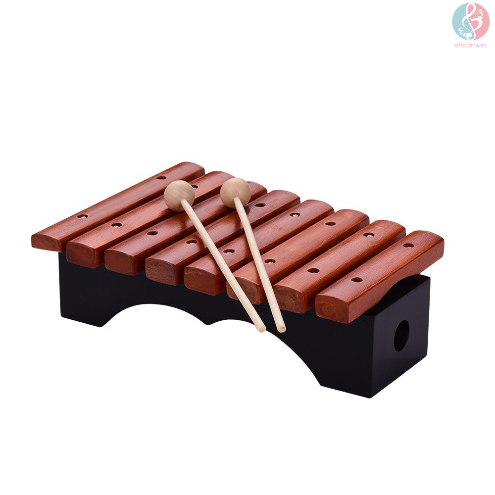 Đàn Phiến Gỗ 8 Nốt Xylophone Kèm 2 Cây Gõ Bằng Gỗ Cho Bé