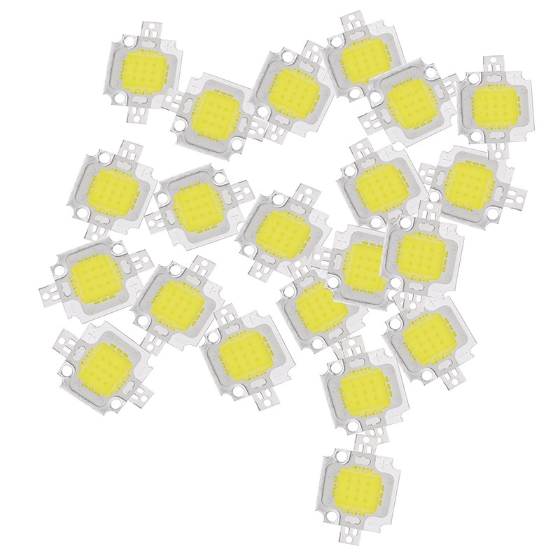Bộ 20 chip đèn LED ánh sáng trắng 10W 1100lm | BigBuy360 - bigbuy360.vn