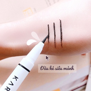Bút dạ kẻ mắt Karadium Waterproof Brush Liner Black Eyeliner