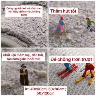 Thảm chùi chân, thảm lau chân lông len siêu thấm