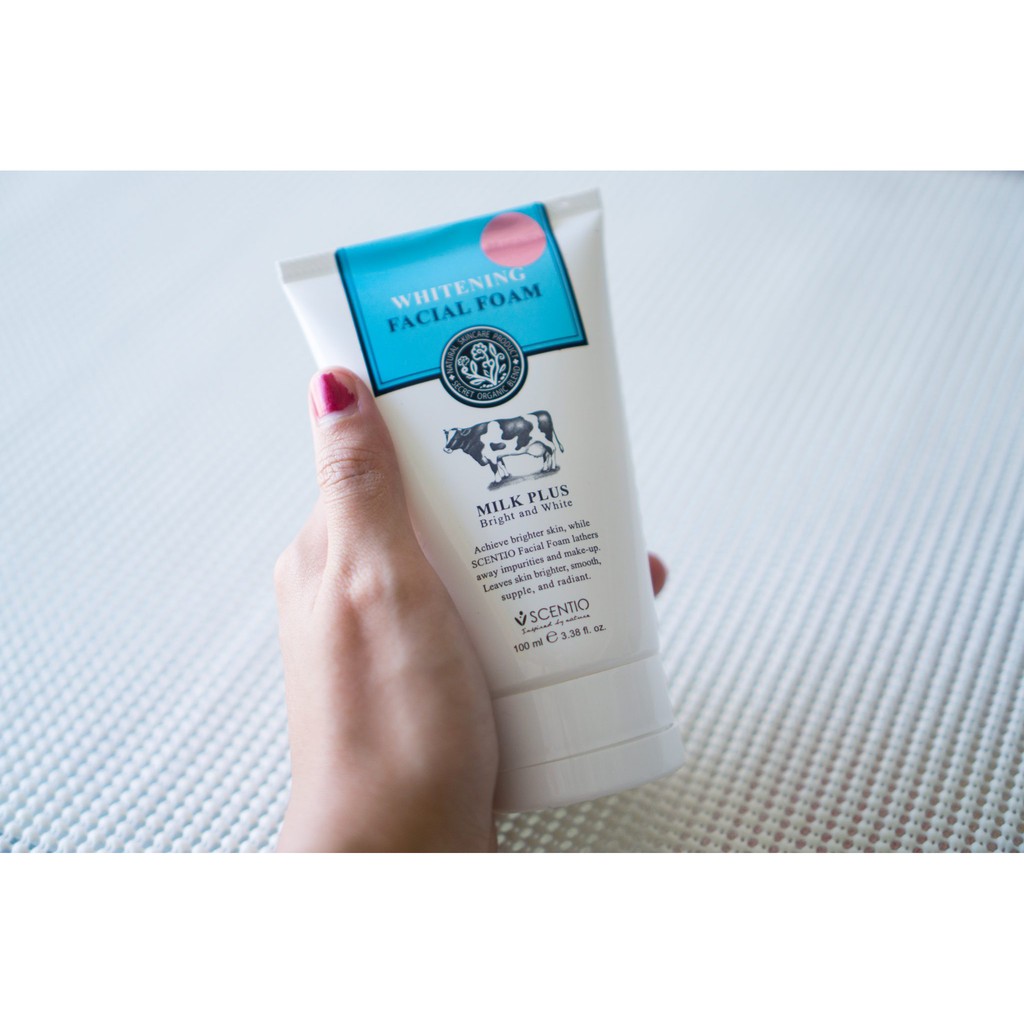[ Chính Hãng ] Sữa Rửa Mặt Beauty Buffet Scentio Milk Plus Whitening Facial Foam Q10