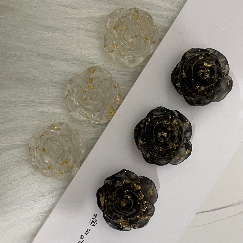 Ốp Điện Thoại ABS Đính Hạt Ngọc Trai / Bướm / Hoa Xinh Xắn Cho Iphone