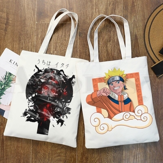 Naruto Anime Nhật Bản Akatsuki Sasuke 90 Ullzang Túi Xách Nữ Thanh Lịch Túi Vải Đeo Vai Thường Ngày Mua Sắm Bé Gái Túi Xách