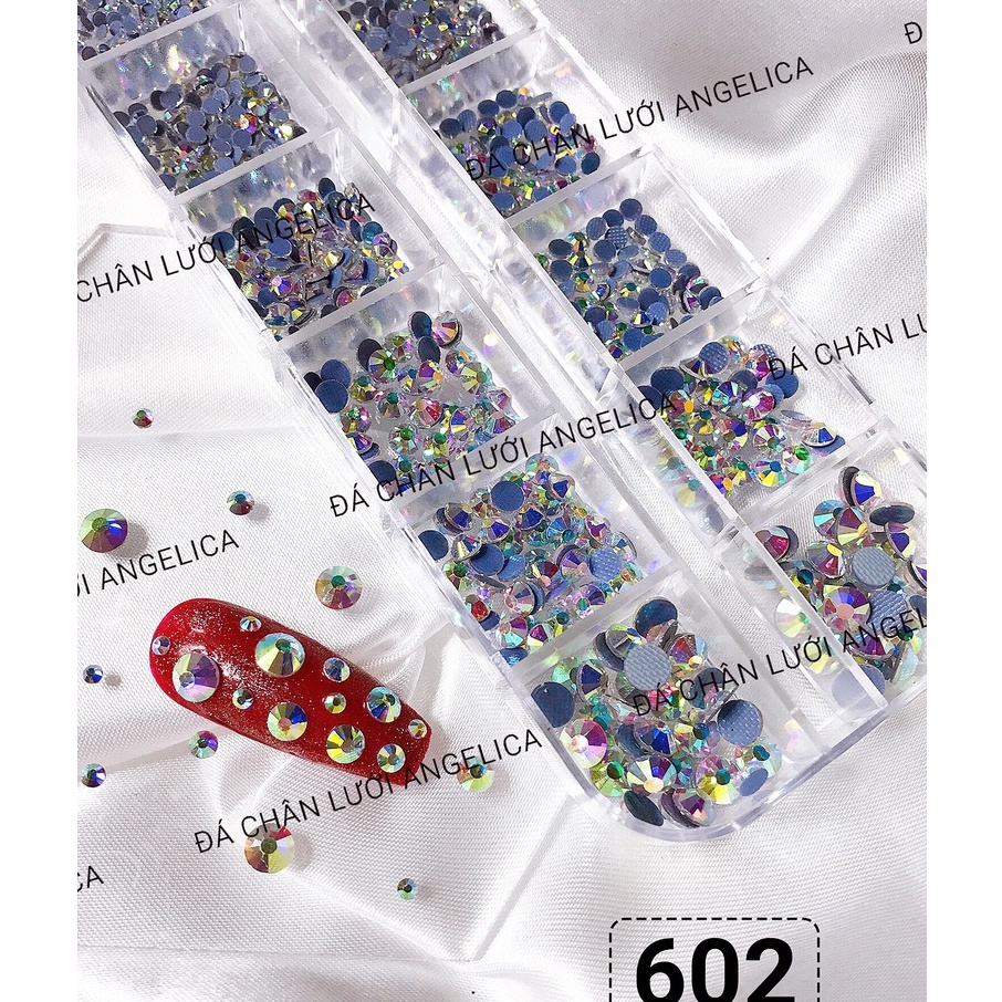 Đá Chân Lưới 14 Khía Crystal AB Lẻ Size ANGELICA 602
