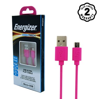 Cáp Micro USB Energizer Ultra Flat 1.2m C21UBMCGPK4 (PINK)