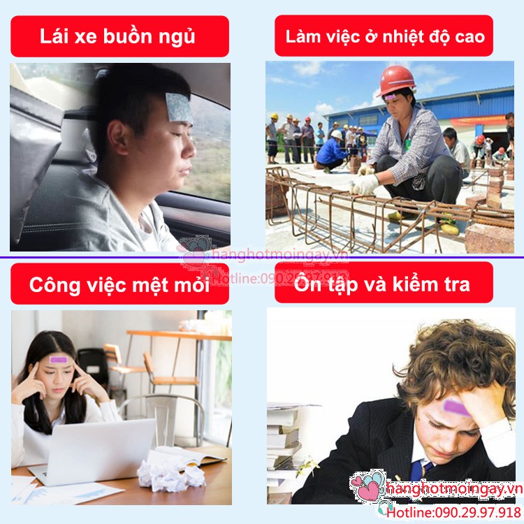 Miếng dán hạ sốt đổi màu 4 miếng E21