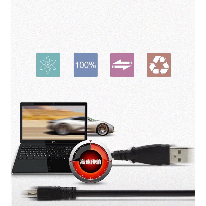 Cáp chuyển đổi mini USB sang USB 1,5M chất lượng cao