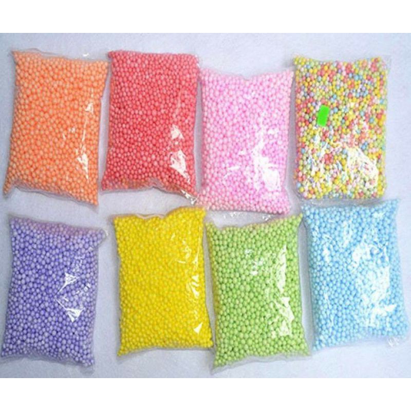 HẠT XỐP MIX MÀU LÓT HỘP QUÀ HOẶC TRỘN SLIME