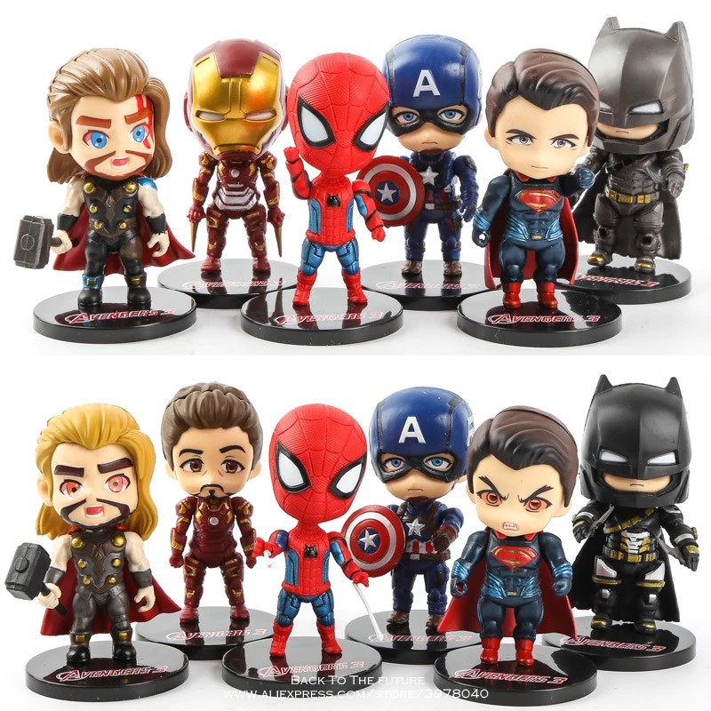 Mô Hình Nhân Vật Marvel Avenger Siêu Anh Hùng Chibi