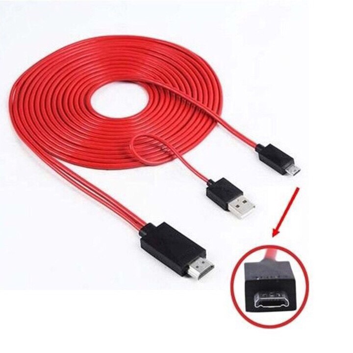 [Xả Kho] Cáp HDMI Kết Nối Điện Thoại Với Tivi FullHD