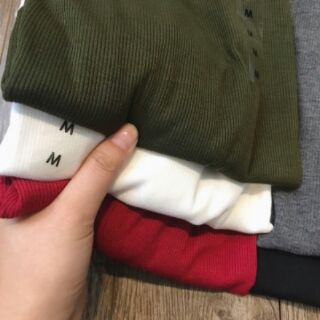 Áo len tăm cổ 3 phân