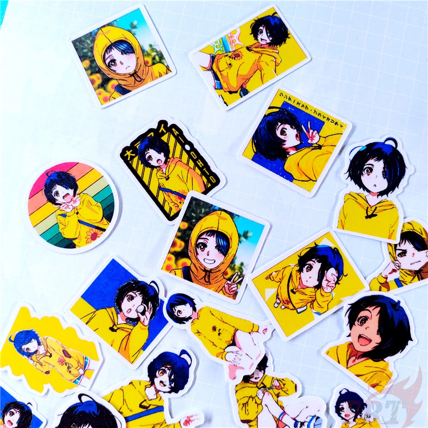 ★★★ Sticker Dán Trang Trí Nhật Ký Q-2 Hình Wonder EGG ★★★ Set 48 Miếng Dán Trang Trí Album Thời Trang DIY