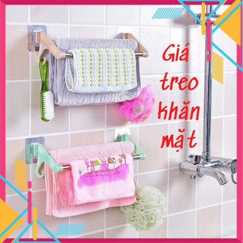 Giá treo khăn mặt đôi - Giá treo khăn mặt đôi dán tường (GKD02)