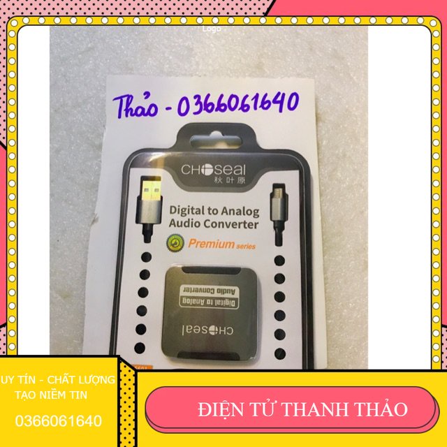 Cục chuyển đổi âm thanh quang- AV Choseal ( không có dây quang)