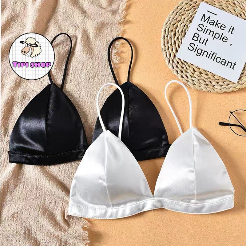 [Mã FAMARAL1 giảm 10K đơn 50K] Áo lót bralette satin trơn