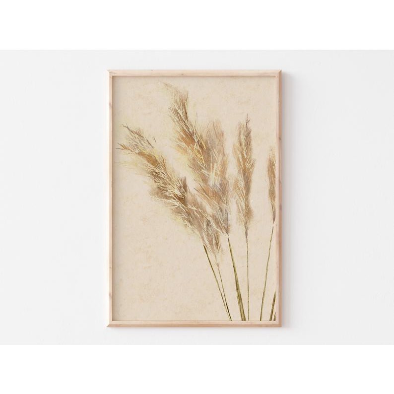 Tranh treo tường | Tranh màu nước - Pampas Grass Print, Watercolor Prints, Pampas Grass Art, Boho Art