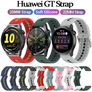 Dây Đeo Thay Thế Bằng Silicone Cho Đồng Hồ Huawei GT3 42MM 46MM GT2 GT2 Pro GT2E
