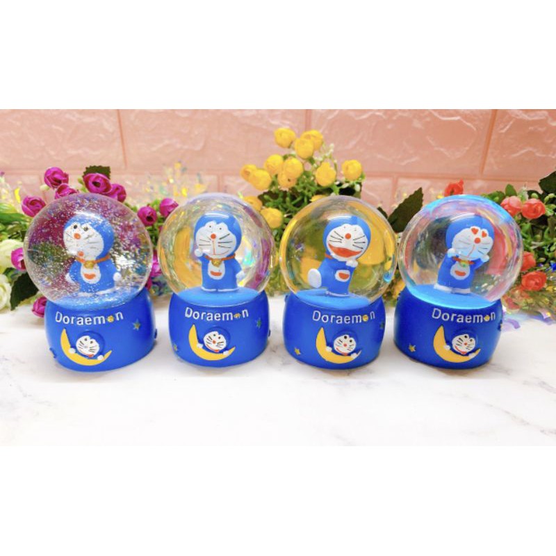 Quả cầu tuyết Doraemon 10cm/12cm có đèn