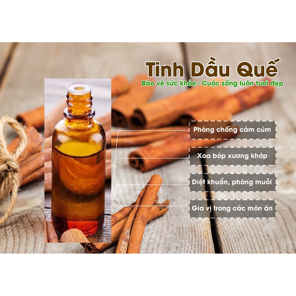 Tinh dầu quế FREESHIPTinh dầu thơm phòng 10ml | 50ml | 100ml | nguyên chất|thư giản|thơm mát|khử mùi|đuổi côn trùng