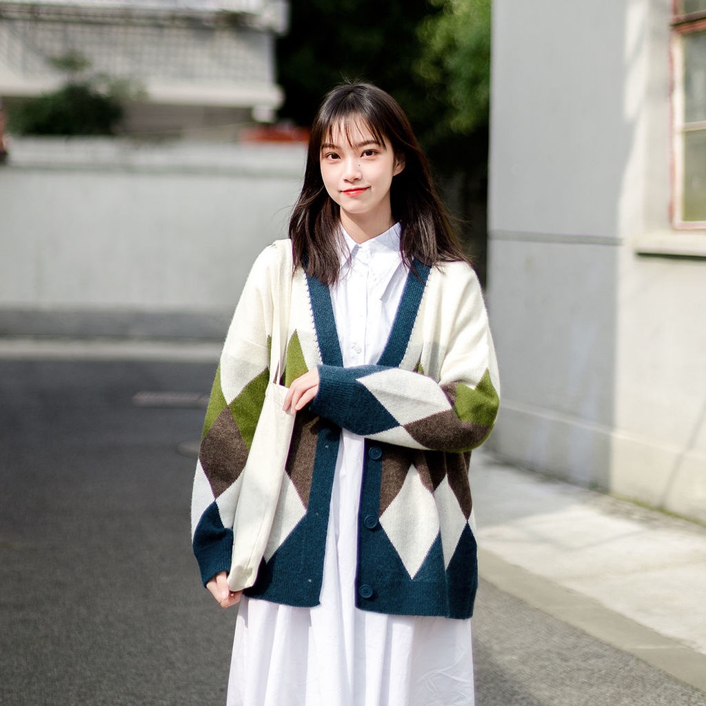 Áo Khoác Cardigan Dệt Kim Thời Trang Mùa Thu Cho Nữ