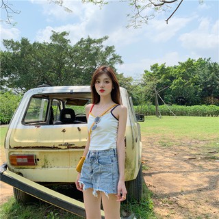Áo crop 2 dây màu hàng nhập QC