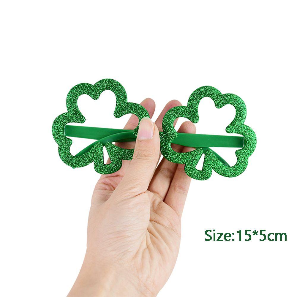 WTTLE Kính Mát Hình Cỏ Ba Lá Hóa Trang WTTLE St Patricks