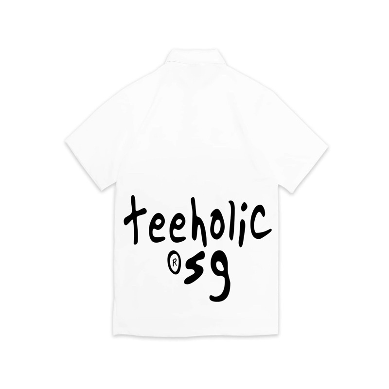 Áo Polo Unisex Nam Nữ TeeHolic Màu Đen Trắng In Logo THS