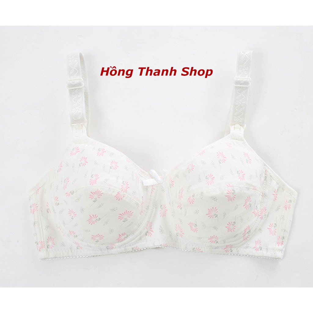 Áo ngực bầu cho con bú có gọng, không mút, chất cotton thoáng mát phù hợp khi mang thai