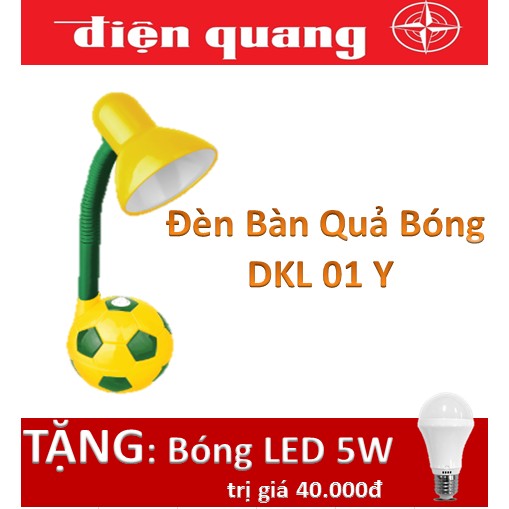 Đèn bàn ĐIỆN QUANG quả bóng - TẶNG BÓNG LED 5W