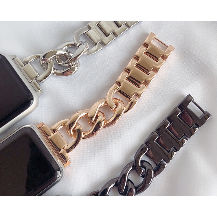 Dây Xích Đeo Đồng Hồ Bằng Kim Loại Cho Apple Watch Series S8 7 Ultra SE S6 40mm 41mm 45mm 41mm 49mm iwatch 3 4 5 6 7 8