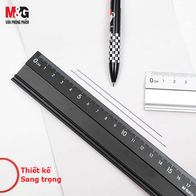 Thước Nhôm 20cm M&G ARLN0409 chống trượt