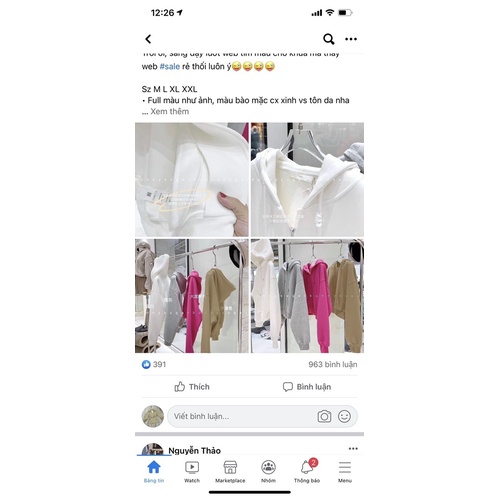 BÁN SỈ ÁO NỈ BÔNG MŨ KHOÁ 4 MÀU CHO NỮ | BigBuy360 - bigbuy360.vn