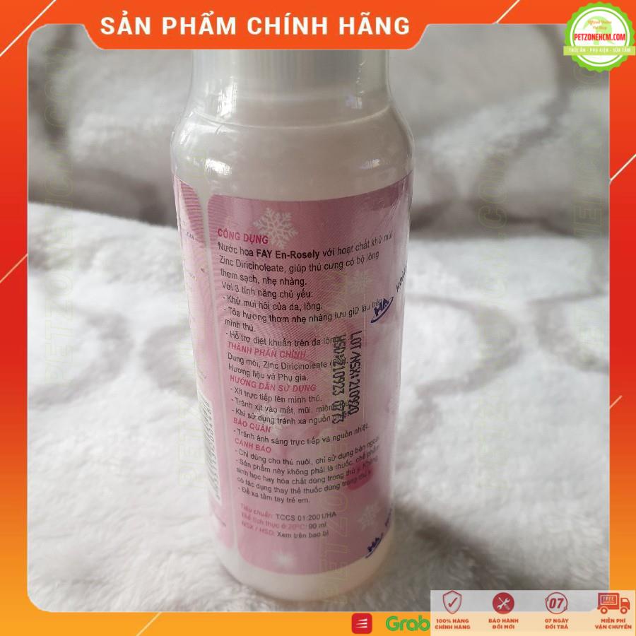 Nước hoa cho chó mèo Fay  FREESHIP  bộ đôi  Fay En-rosely chai 90ml và Fay CoolCherry 100ml