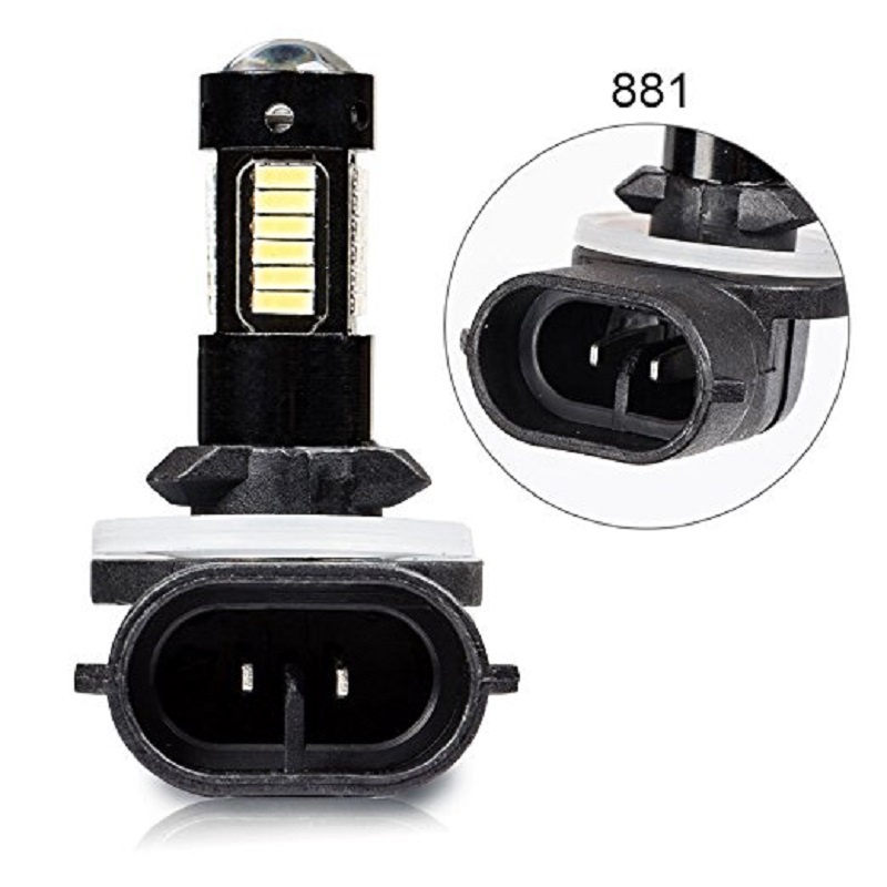 Bộ 2 ĐèN Led ChốNg Sương Mù Ban NgàY H27 881 880 DRL 12V 4014 - MàU Xanh Dương Cho Xe Hơi