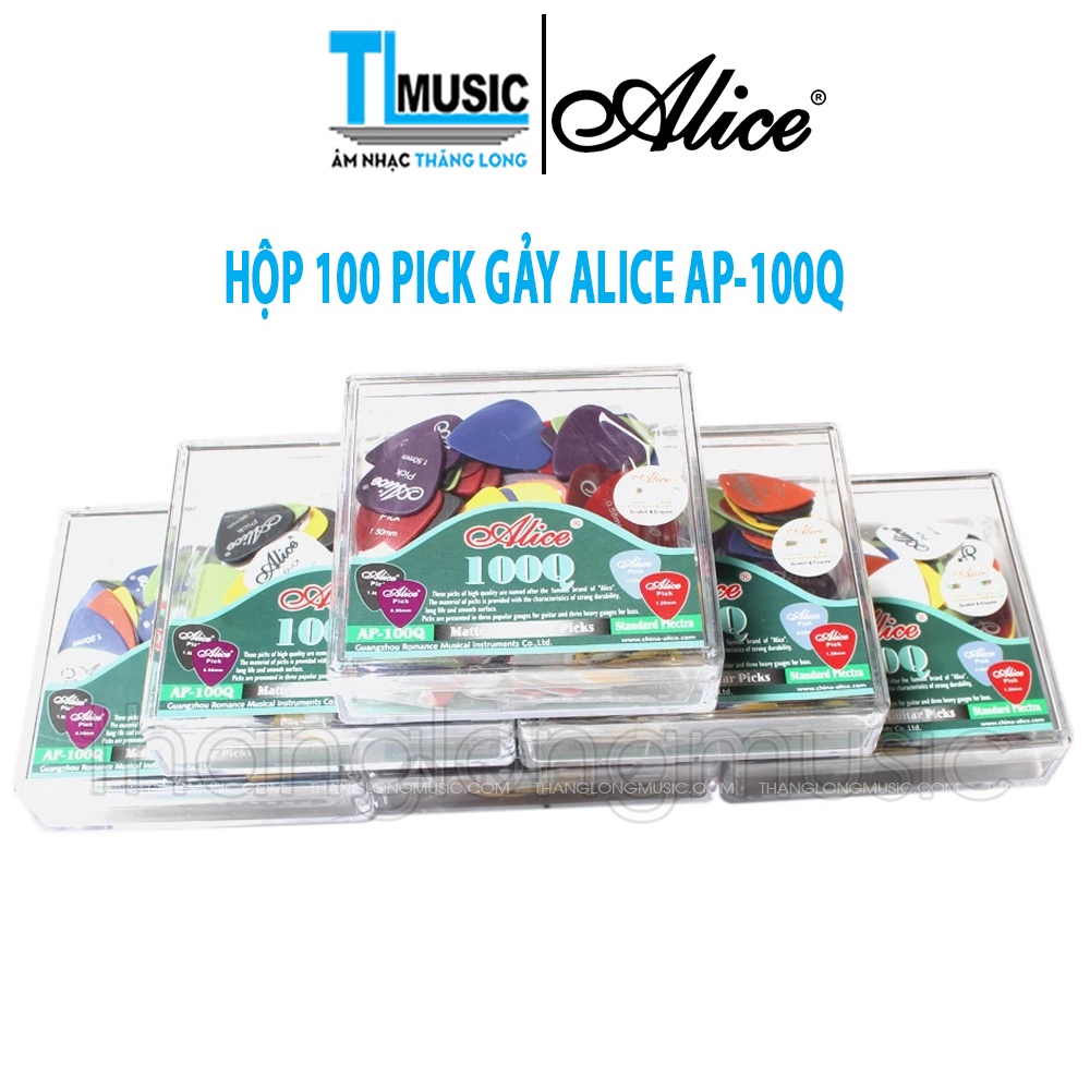 (BÁN SỈ) HỘP Một trăm cái PICK GẢY ALICE ĐỦ SIZE