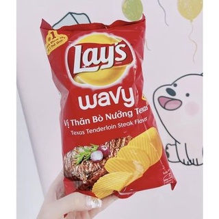 Bánh snack lays vị thăn bò nướng texas - giá sỉ