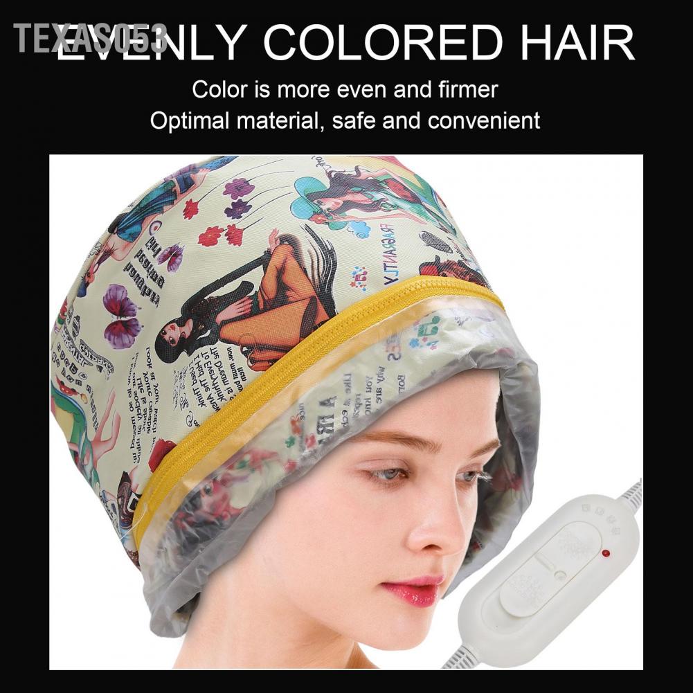 Hàng Sẵn Mũ ủ tóc nhiệt tại nhà mũ hấp tóc cao cấp 3 mức nhiệt Dụng Cụ Chăm Sóc Nuôi Dưỡng Có Thể Tháo Rời【Texas053】