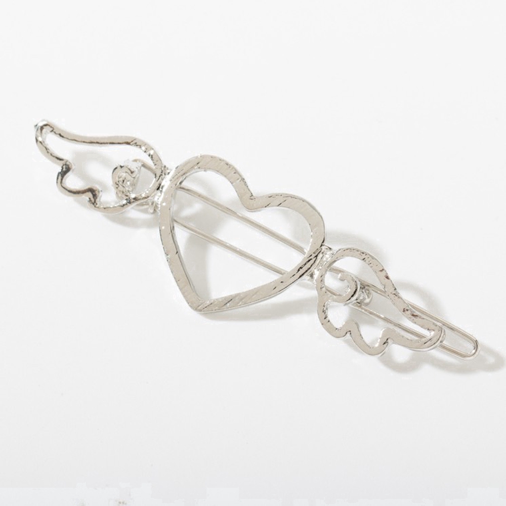 Kẹp tóc hình trái tim phong cách retro