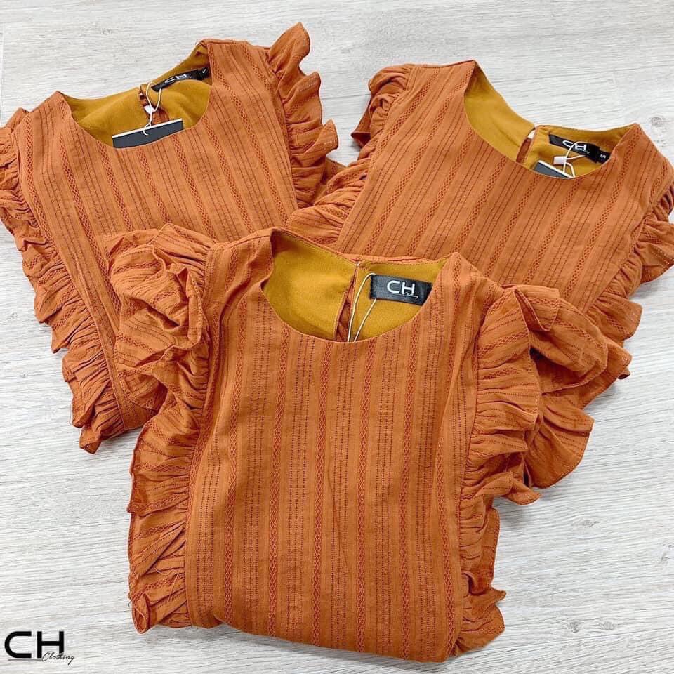 Váy bèo suông đuôi cá màu nâu tây siêu xinh | BigBuy360 - bigbuy360.vn